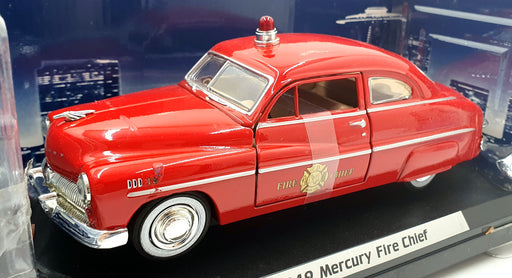 Motor Max 1/24 Scale Diecast 76400 - 1949 Mercury Fire Chief - Red