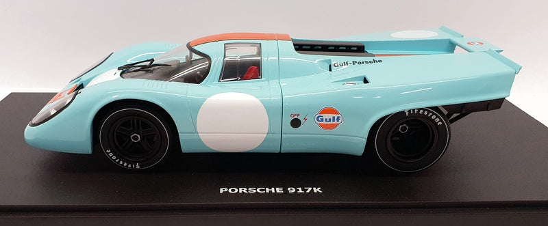 CMR 1/18 Scale Diecast CMR146 - Porsche 917K Race Car Gulf - Plain Roundels