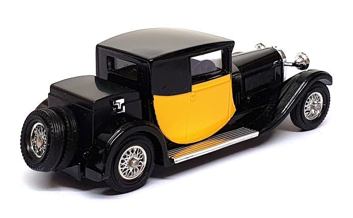 Matchbox Appx 10cm Long Diecast Y-24 - 1928 Bugatti T44 - Black/Yellow