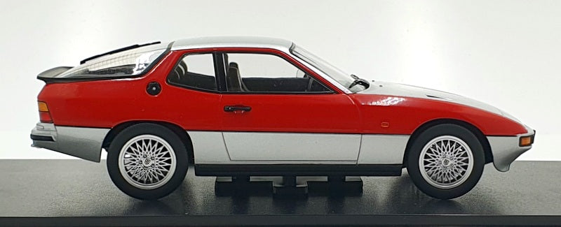 KK 1/18 Scale Diecast KKDC180902 - 1986 Porsche 924 Turbo - Silver/Red