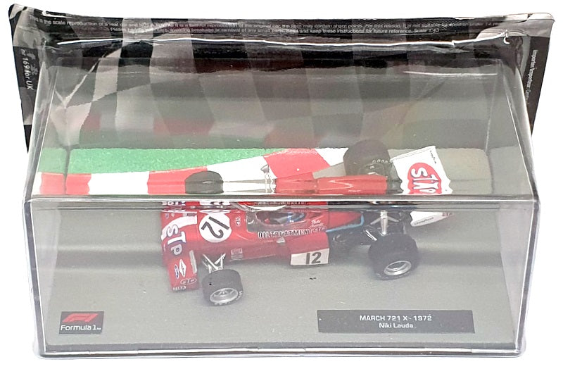 Altaya 1/43 Scale 28225E - F1 March 721 X 1972 Niki Lauda