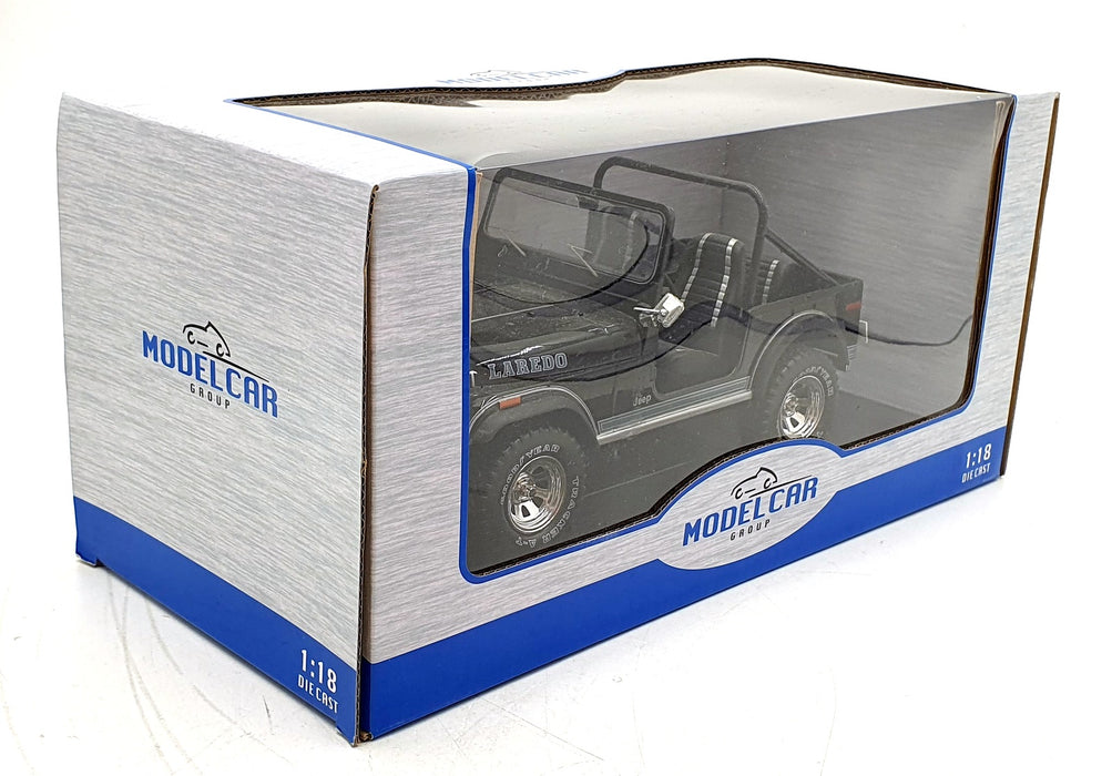 Model Car Group 1/18 Scale MCG18108 - Jeep CJ-7 Laredo - Black