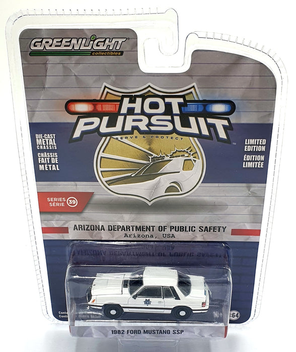 Greenlight 1/64 Scale 42970-A - 1982 Ford Mustang SSP - White