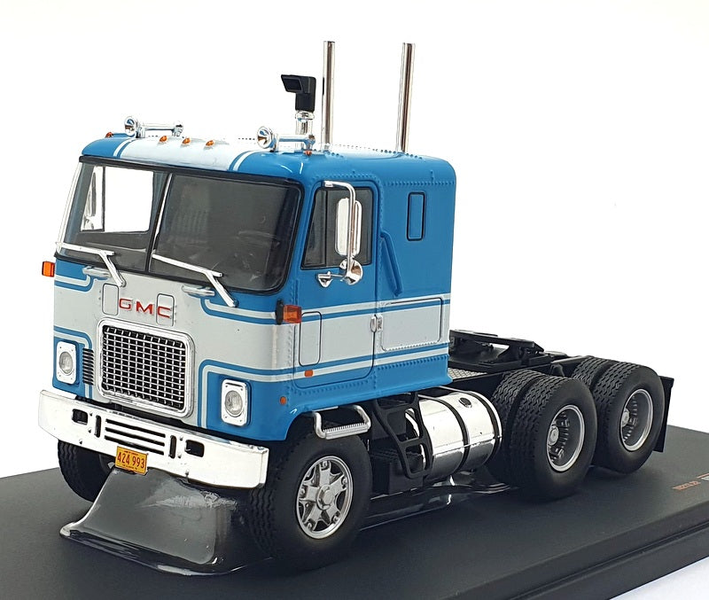 Ixo 1/43 Scale TR213.22 - 1970 GMC Astro 95 Truck - Blue/White