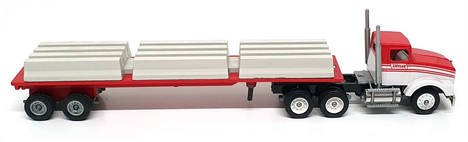 Winross 1/64 Scale 27324 - Kenworth Truck & Trailer (Leffler) - Red/White