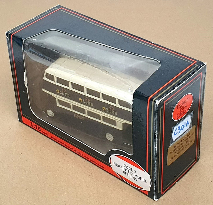 EFE 1/76 Scale C301A - AEC Regent Bus (Lloyds) REWORKED - Dk Blue/White