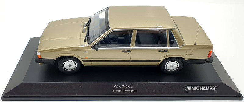 Minichamps 1/18 Scale Diecast 155 171700 - Volvo 740 GL 1986 - Gold
