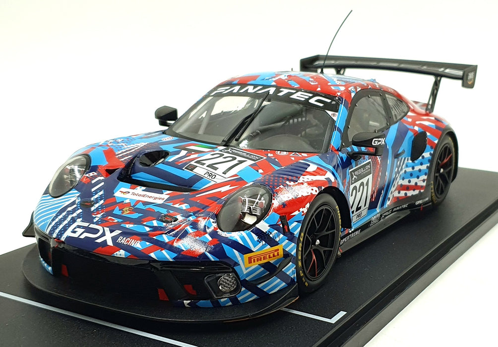 IXO 1/18 Scale LEGT18-20221 - Porsche 911 GT3 R #221 Test Days 24Hr SPA 2022