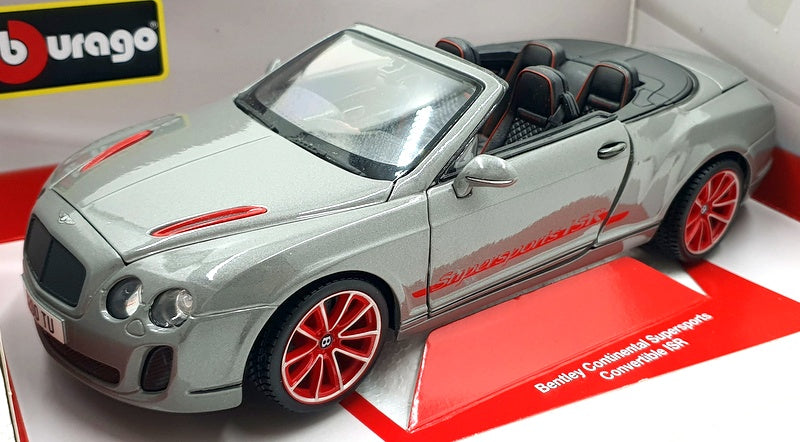 Burago 1/18 Scale Diecast 18-11035 - Bentley Continental Supersports Grey