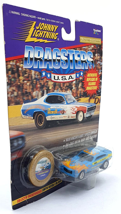 Johnny Lightning 1/64 Scale 320-160 Dragsters USA '71 Motown Shaker Blue Bergler