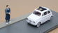 Solido 1/43 Scale Diecast SD005 - 1957 Fiat 500 Diorama - White