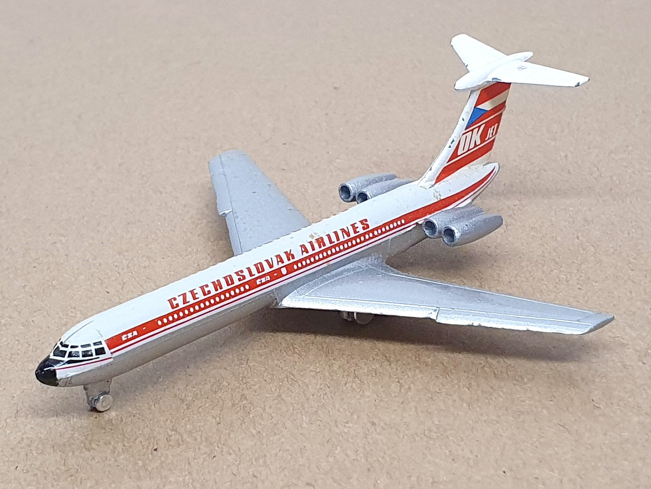 Schuco 1/600 Scale 335 797 - Ilyushin IL-62 Aircraft Czechoslovak Airlines