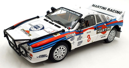 Kyosho 1/18 Scale Diecast 08306J Lancia Rally 037 1985 Safari #8 Martini Bettega