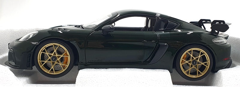 Norev 1/18 Scale Diecast 187250 - 2023 Porsche Cayman GT4 RS Weissach Pack Green