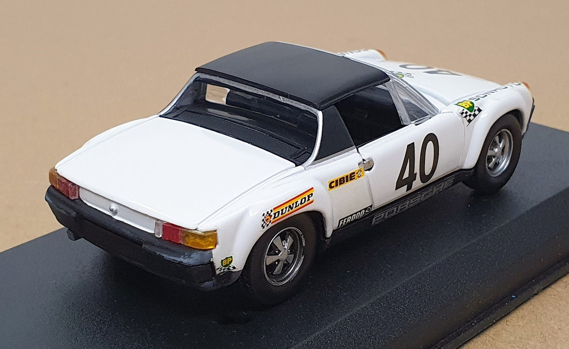 Detail Cars 1/43 Scale ART345 - VW Porsche 914-4 #40 1969 Racing - White