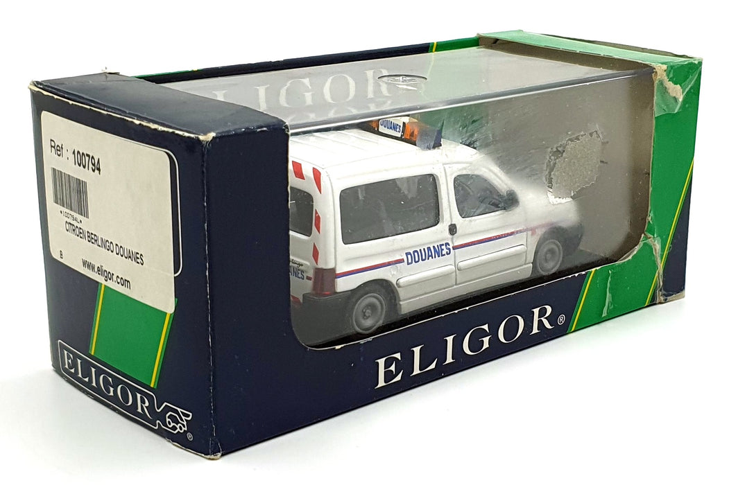 Eligor 1/43 Scale 100794 - Citroen Berlingo Douanes Van - White