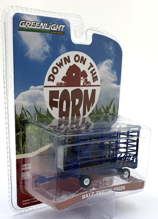Greenlight 1/64 Scale 48020-F - Bale Throw Wagon - Blue