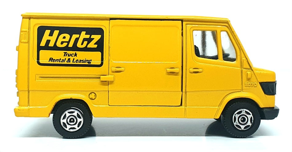 Corgi Appx 12cm Long Diecast 575 - Mercedes Benz 270D Van Hertz - Yellow