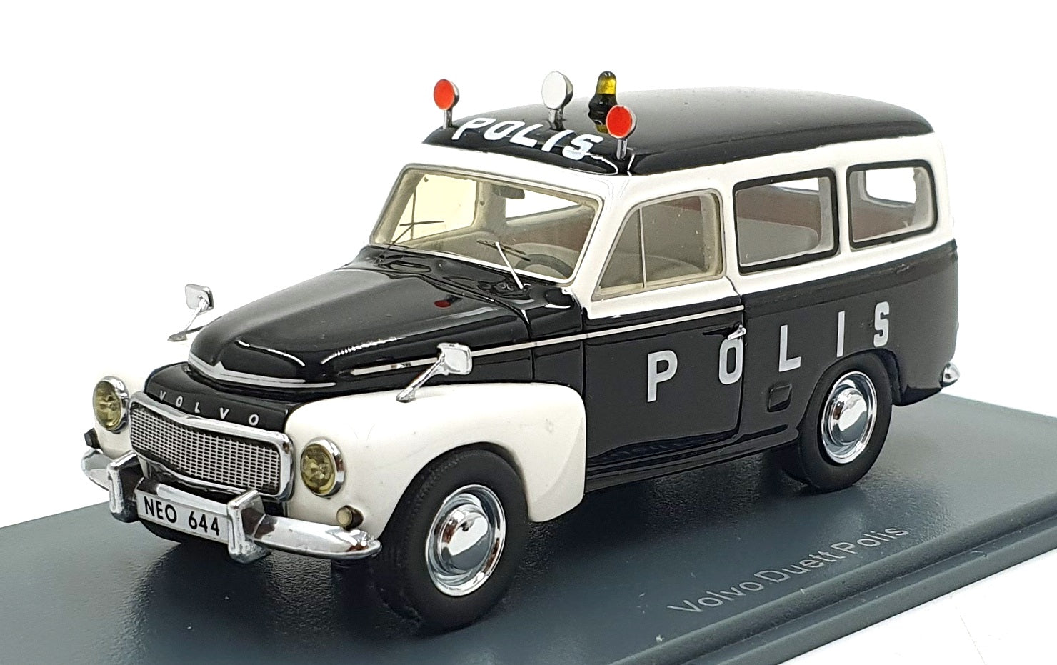 Neo 1/43 Scale Resin 43644 - 1956 Volvo Duett Polis - Police Car