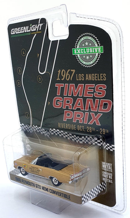 Greenlight 1/64 Scale 30272 - 1968 Plymouth GTX Hemi Convertible - Gold