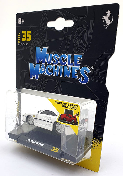 Muscle Machines 1/64 Scale 15526 - Ferrari F40 - White