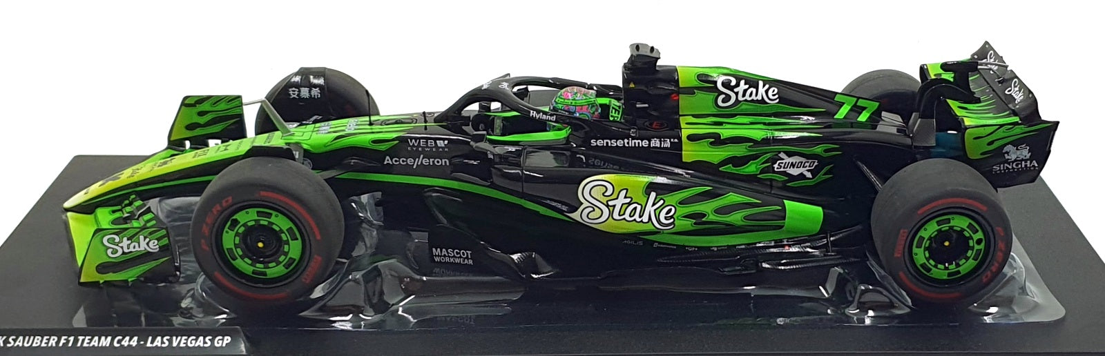 Solido 1/18 Scale Diecast S1814104 - Kick Sauber F1 Team C44 #77 Las Vegas GP