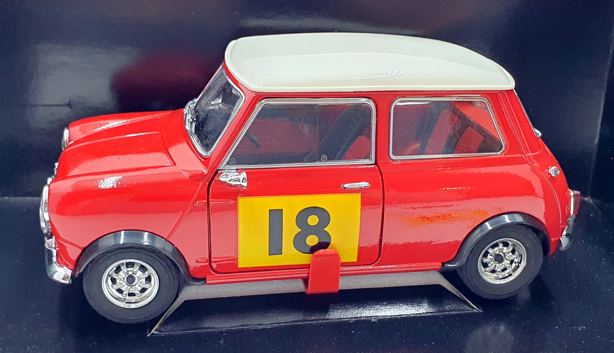 Solido 1/18 Scale Diecast 7190-2 - Mini Cooper RMC #18 1968 - Red