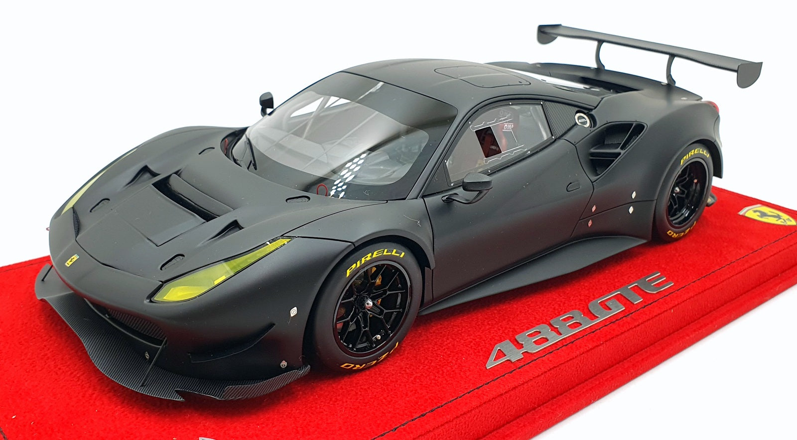 BBR 1/18 Scale Resin P18122DV - Ferrari 488 GTE 2015 - Matt Black