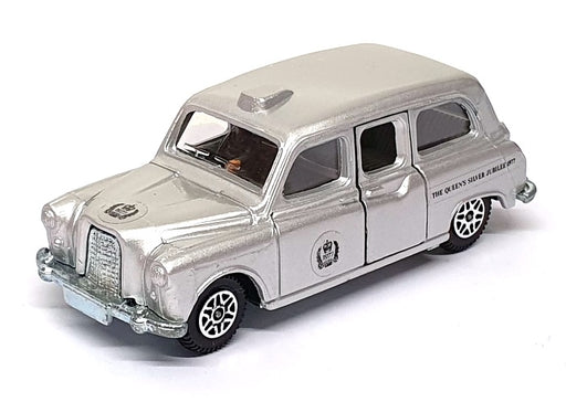 Dinky Toys Appx 10cm Long Diecast 241 - 1977 Silver Jubilee Taxi - Silver