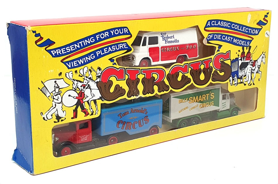 Lledo Diecast CR1003 - 3 Piece Circus Collection - Fossetts Arnold's Smart's