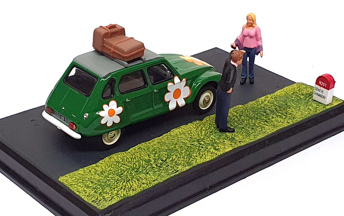 Altaya La Route Bleue 1/43 Scale DIR115 - Citroen Dyane Diorama - Green