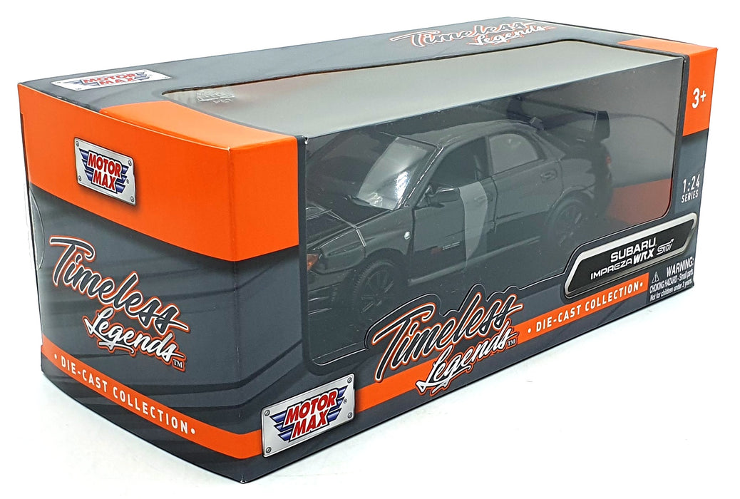 MotorMax 1/24 Scale Metal Model Car 73330 - Subaru Impreza WRX STi - Black