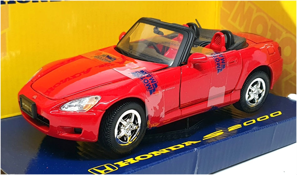 S2000 Scale Motor Max 1/24 Scale Diecast 73200 - Honda S2000 - Red — R.M.Toys Ltd