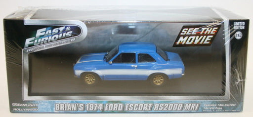 Greenlight 1/43 Scale Model Fast & Furious 86222 - 1974 Ford Escort RS2000 MK1