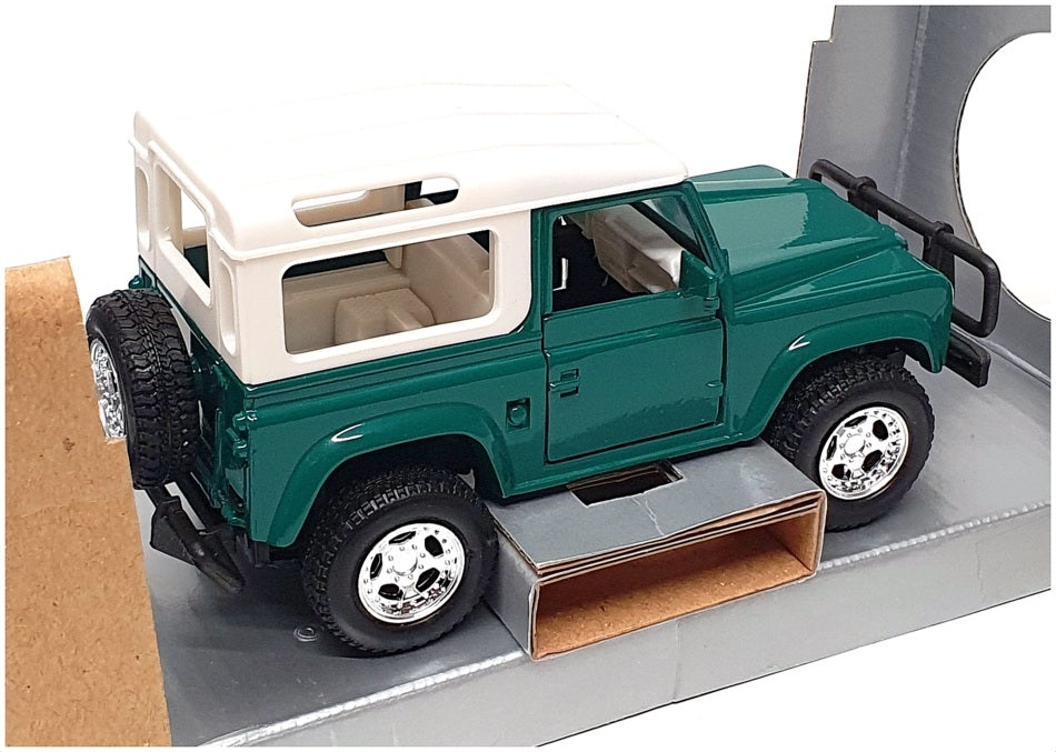 NewRay 1/32 Scale Super Friction 44323 - Land Rover Stn Wagon - Green/White