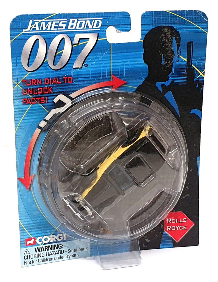 Corgi 9cm – Rolls Royce James Bond 007 (Goldfinger) – Noir Et Jaune – Réf TY95609