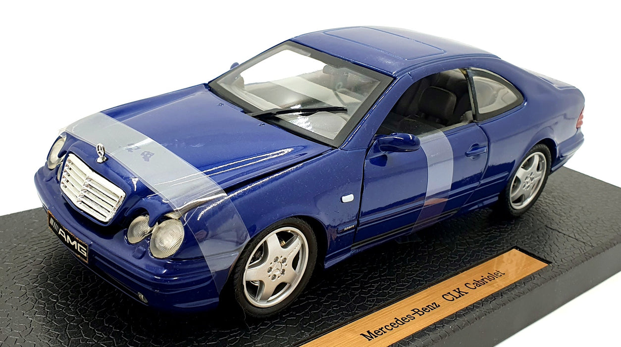 Anson 1/18 Scale Diecast 30343 - Mercedes Benz CLK AMG - Dark Blue