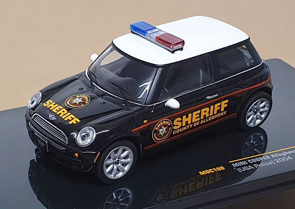 Ixo 1/43 Scale MOC100 - Mini Cooper Sheriff County Of Alleghenny USA