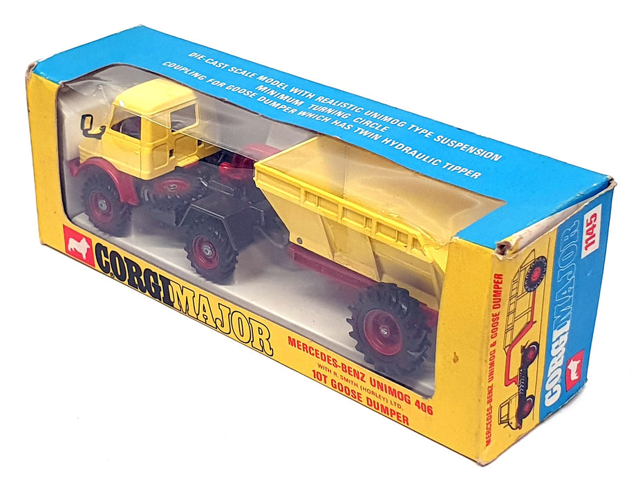 Corgi Original Diecast 1145 - Mercedes Benz Unimog With Horley 10T Goose Dumper
