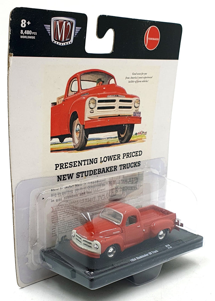 Castline M2 Machines 1/64 Scale R76 - 1954 Studebaker 3R Truck - Red
