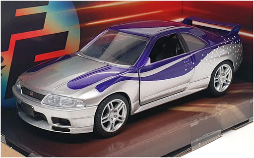 Jada 1/32 Scale 32587 - Fast & Furious 1995 Nissan Skyline GT-R - Purple/Silver