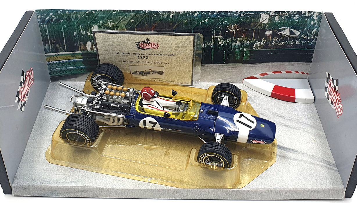 Quartzo 1/18 Scale Diecast 18201 - Lotus 49 Jo Siffert Monaco GP 1968 #17