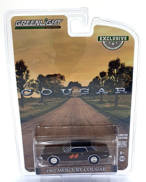 Greenlight 1/64 Scale 30183 - 1967 Mercury Cougar #44 - Brown