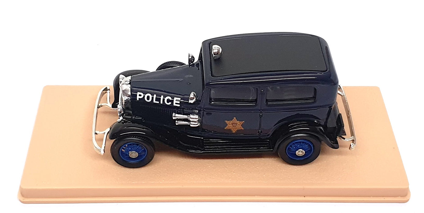 Eligor 1/43 Scale Diecast 1219 - 1932 Ford V8 Tudor USA Police - Dk. Blue