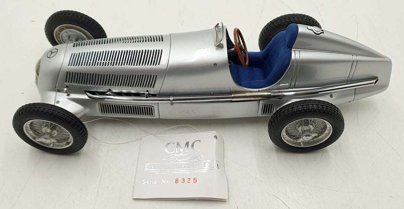 CMC 1/18 Scale Diecast M-033 - Mercedes-Benz 1934 W25 - Silver