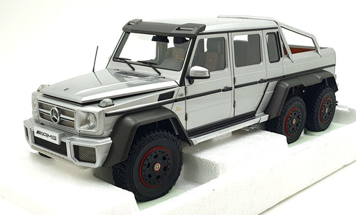 Autoart 1/18 Scale 76301 - Mercedes G63 AMG 6x6 Truck - Silver