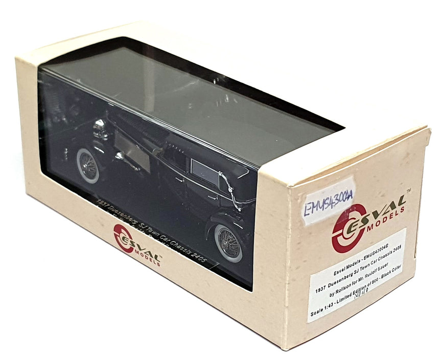 Esval 1/43 Scale EMUS43004A 1937 Duesenberg SJ Town Car By Rollson Rudolf Bauer