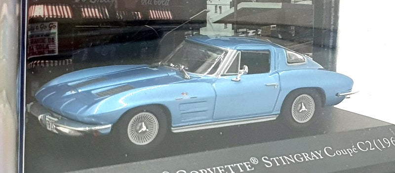 Altaya 1/43 Scale FBF04 - 1963 Chevrolet Corvette Stingray Coupe C2 - Blue