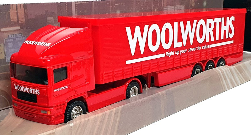 Corgi 25cm Long Diecast 59575 - ERF Truck & Trailer (Woolworths) Red