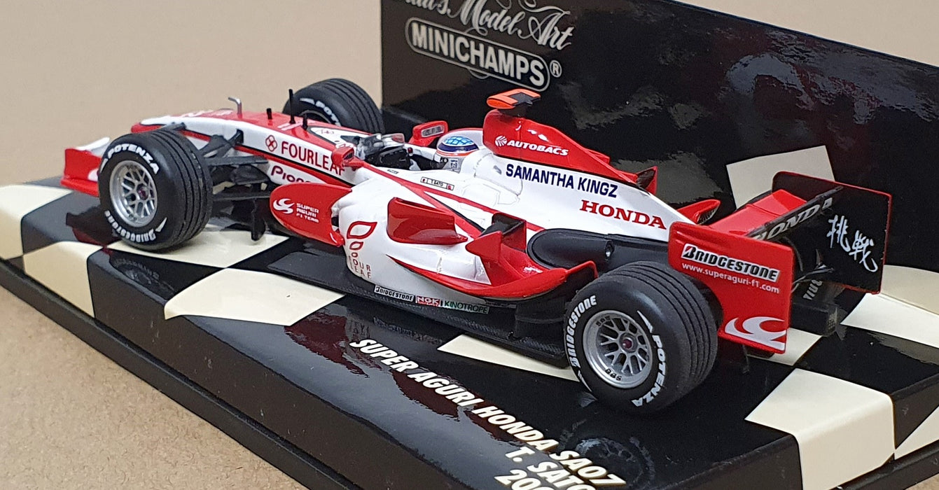 Minichamps 1/43 Scale 400 070022 - F1 Super Aguri Honda SA07 Sato 2007